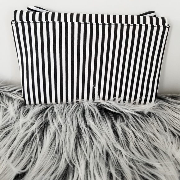 Last1🔒VERANDA Striped Bow Envelope Clutch Handbag - Picture 7 of 10